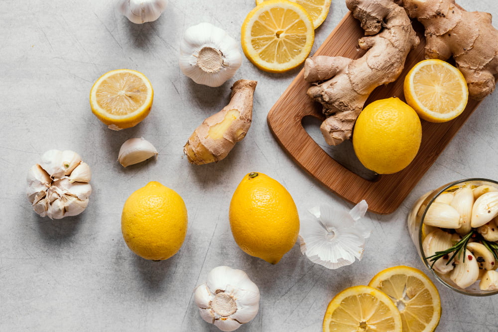 limones, ginseng y ajos como remedios naturales